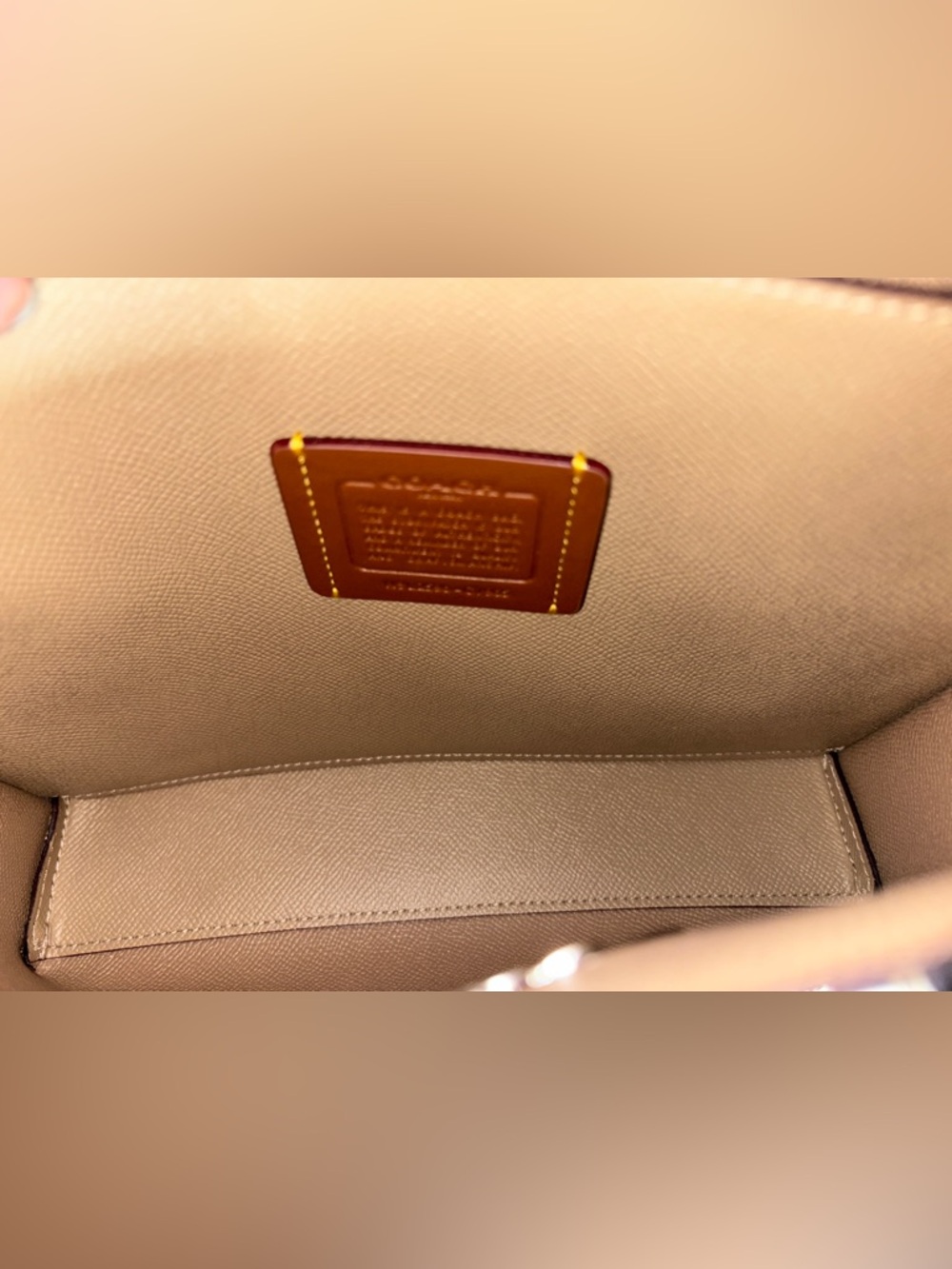 Coach Mollie 25 Tote in Signature Sand Canvas - Picture 2 of 15